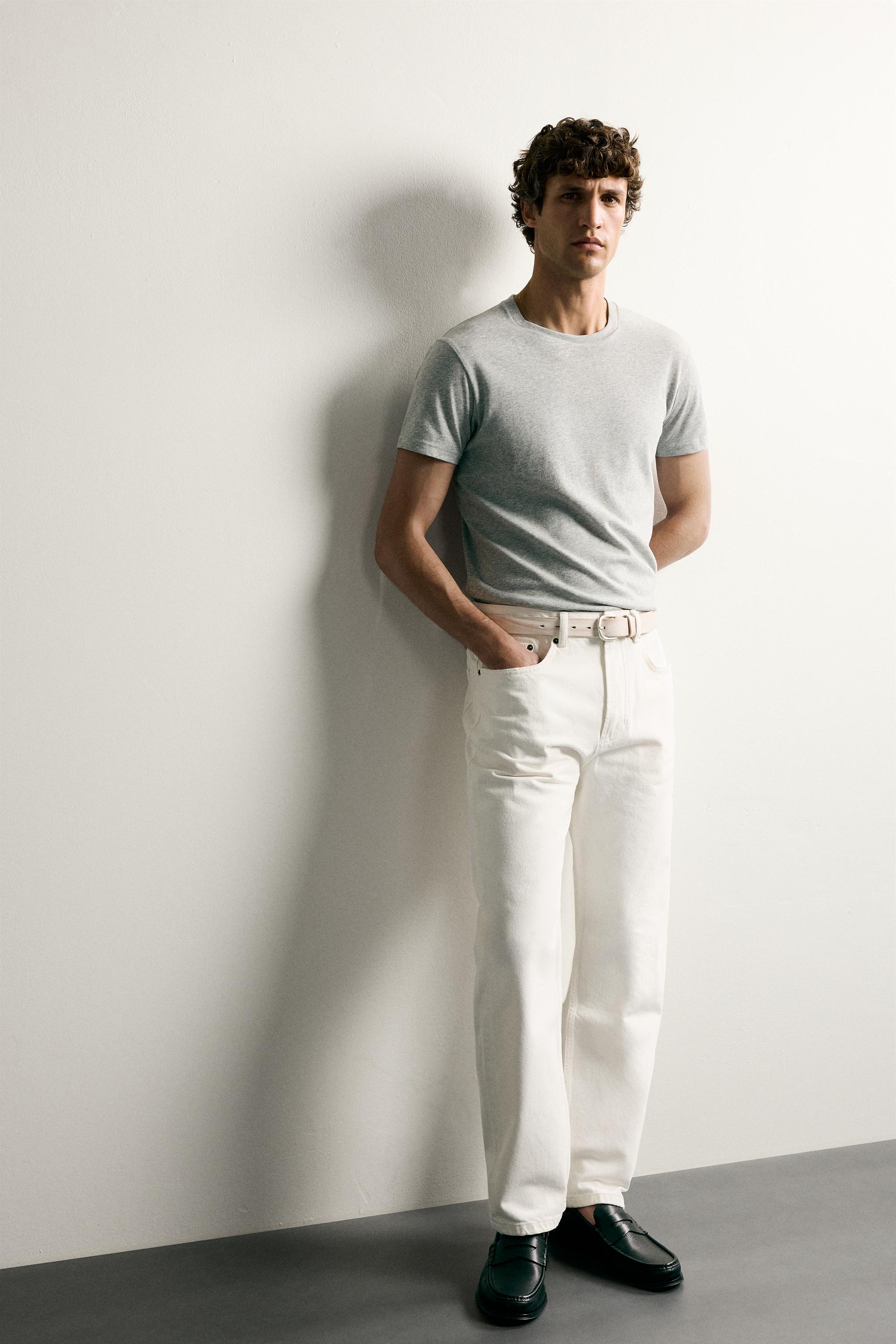 Zara STRAIGHT ANKLE FIT JEAN görsel 6