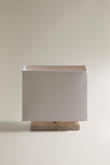 LAMPE DE TABLE MARBRE ET LIN - Écru de Zara - Image 0
