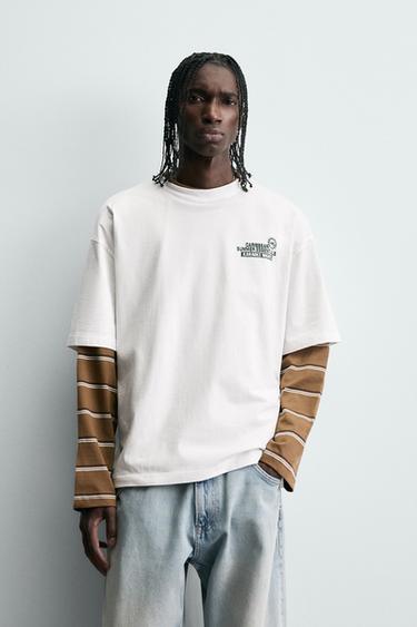 SLOGAN PRINT T-SHIRT - White by Zara - Image 1