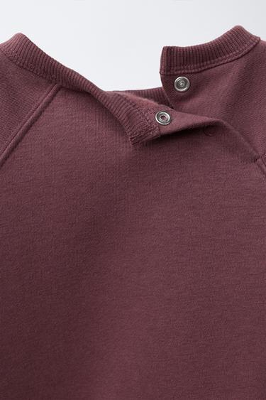 ENSEMBLE SWEAT-SHIRT ET LEGGING UNIS - Aubergine de Zara - Image 2