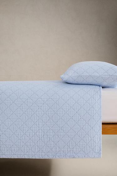 KIDS' DIAMOND BEDSPREAD - Blue by Zara - Image 2