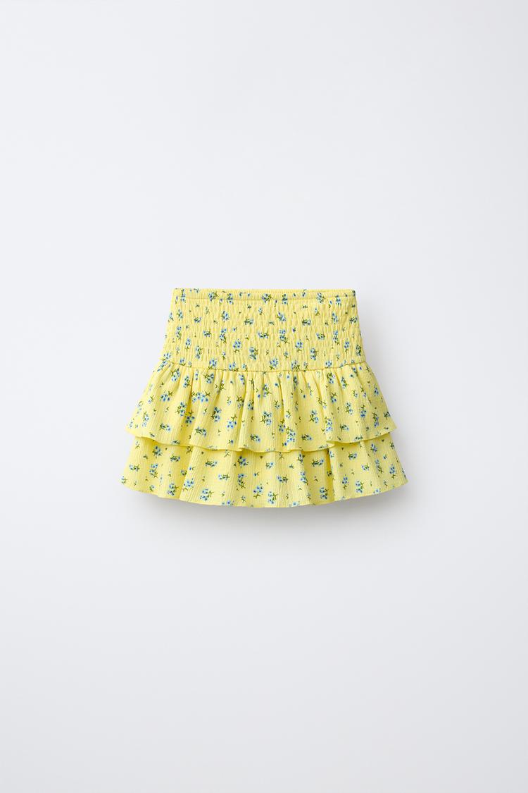 FALDA VOLANTES FLORES