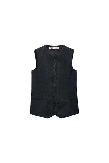 ZW COLLECTION BUTTONED WAISTCOAT