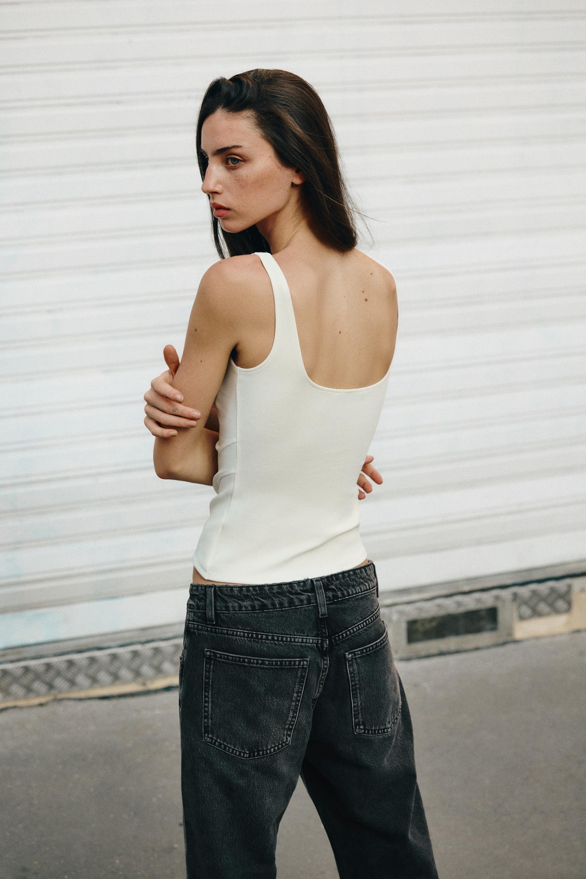 STRETCH CORSET TOP — White