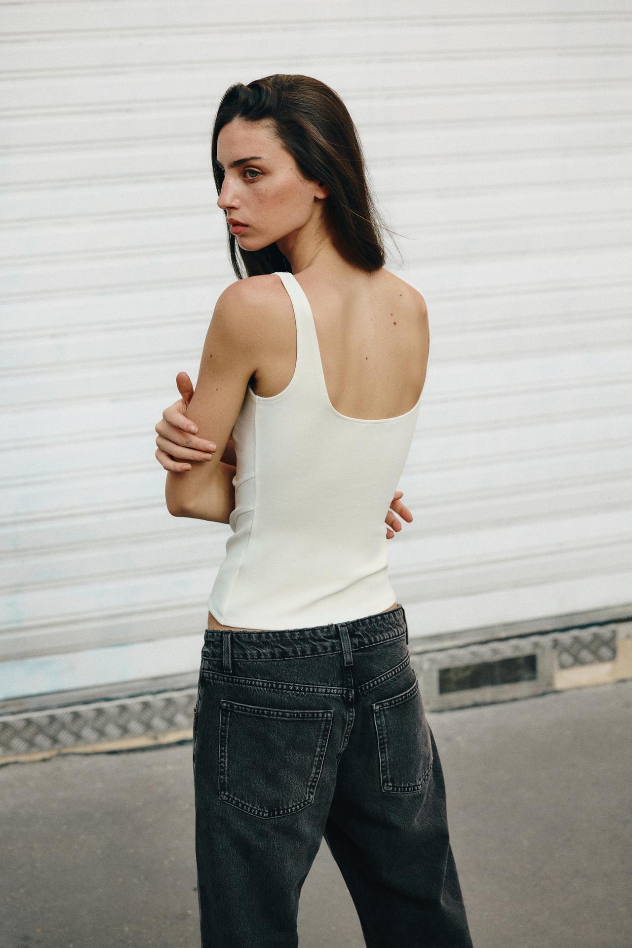 STRETCH CORSET TOP — White