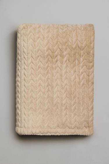 COUVERTURE POLAIRE TEXTURÉE - Sable de Zara - Image 4
