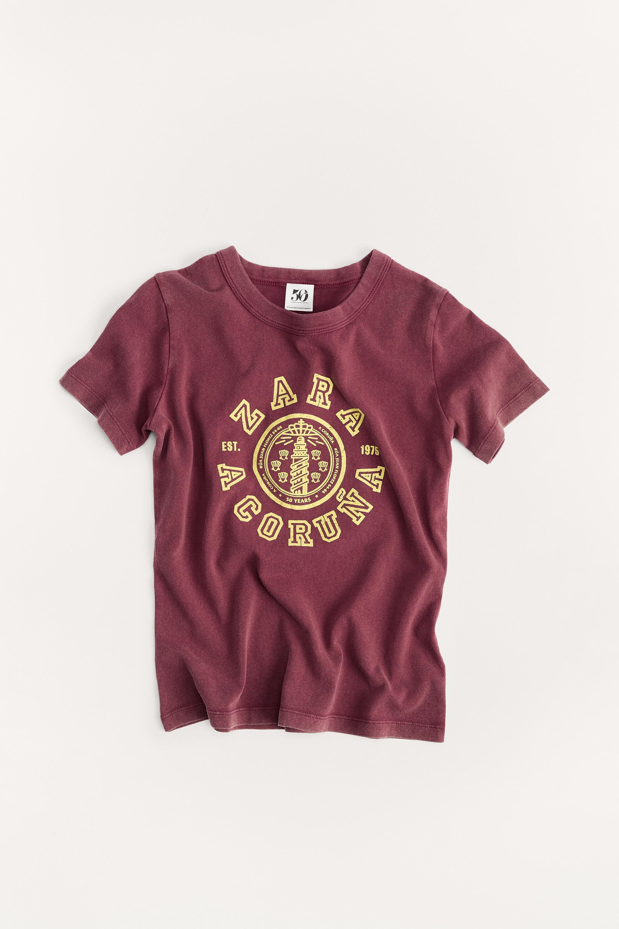 VARSITY 50TH ANNIVERSARY T-SHIRT - Oyster-white | ZARA