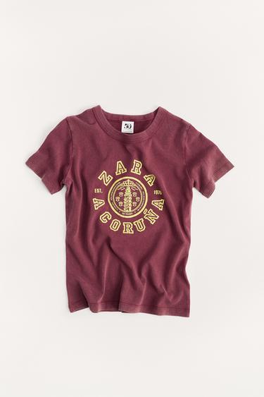 VARSITY 50TH ANNIVERSARY T-SHIRT - Burgundy by Zara