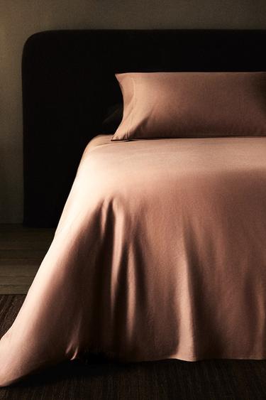 SATEEN DUVET COVER (300 THREAD COUNT) - Dusty pink by Zara