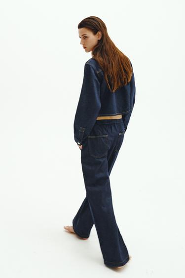 CONJUNTO JAQUETA E CALÇA JEANS - SALMÃO/ESCURO da Zara - Imagem 0