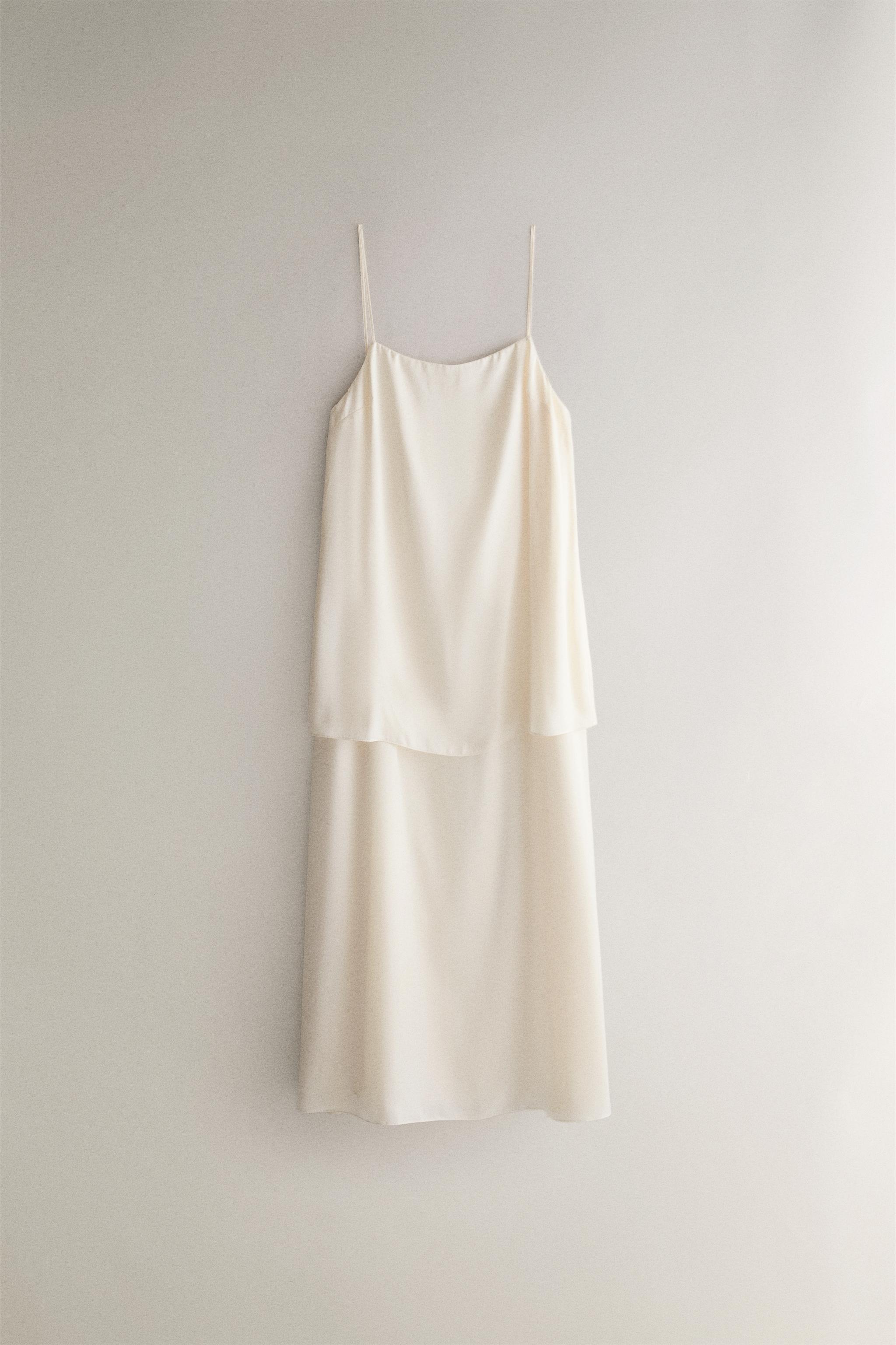 Женские платья Zara TWO-PIECE MULBERRY SILK DRESS