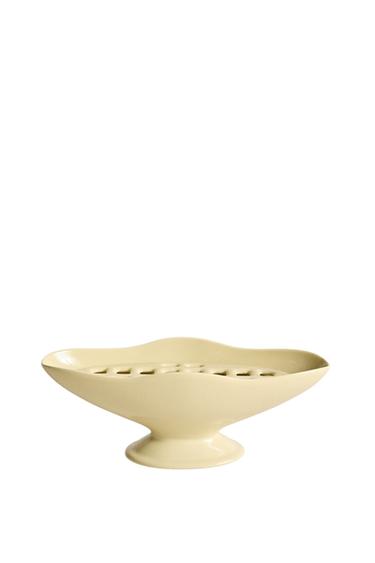 Zara SMALL OVAL WAVY VASE | STUDIO MARY LENNOX - Light khaki