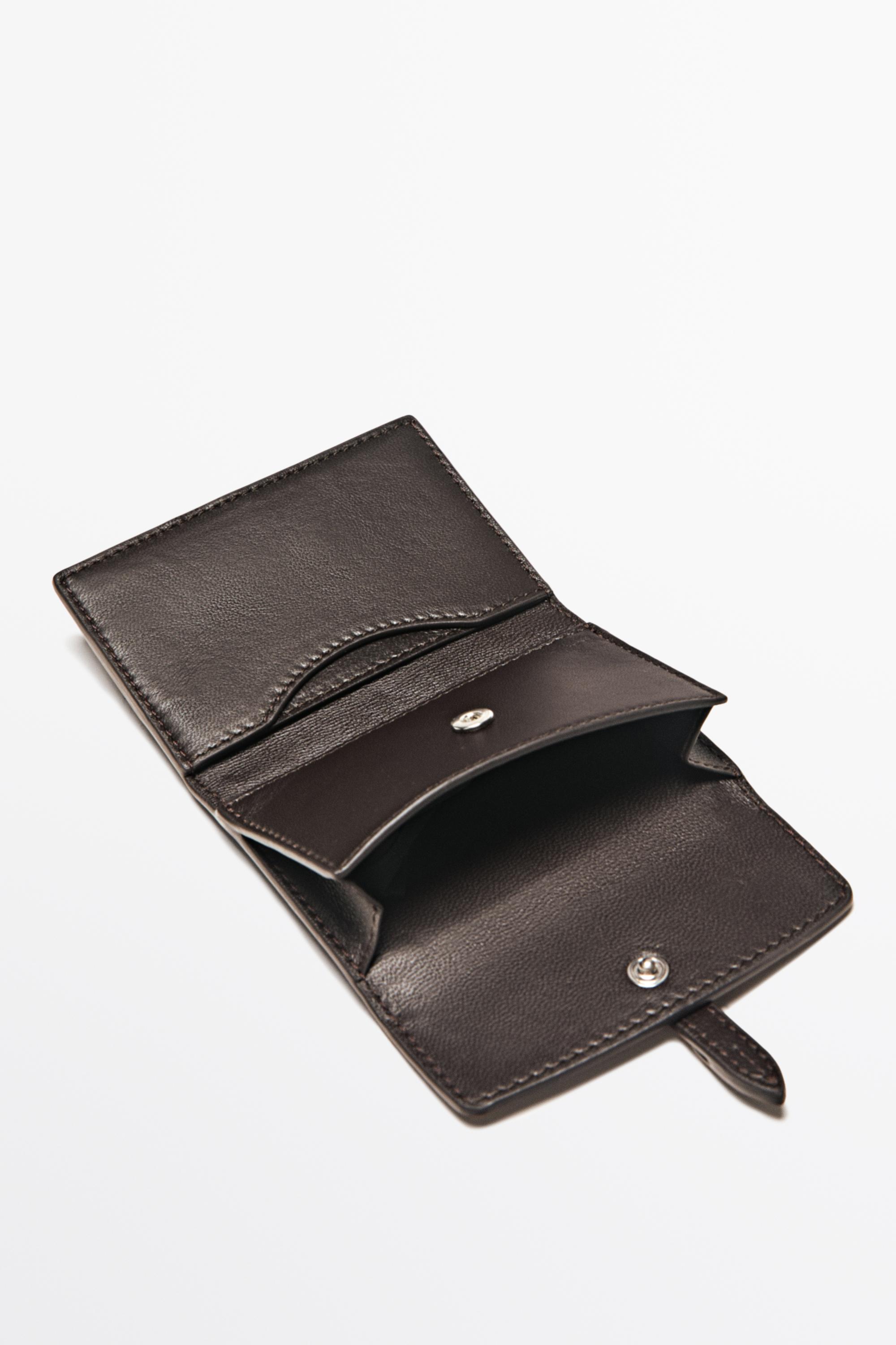Portefeuille en cuir nappa