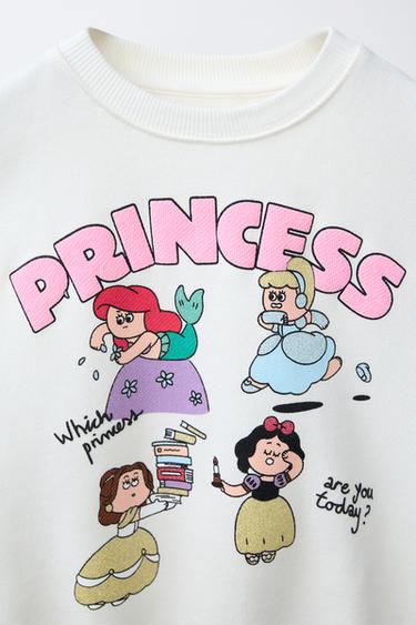 PRINTED DISNEY PRINCESSES SWEATSHIRT - Oyster-white by Zara - Image 2