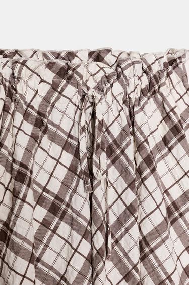 JUPE MI-LONGUE À CARREAUX - Multicolore de Zara - Image 9