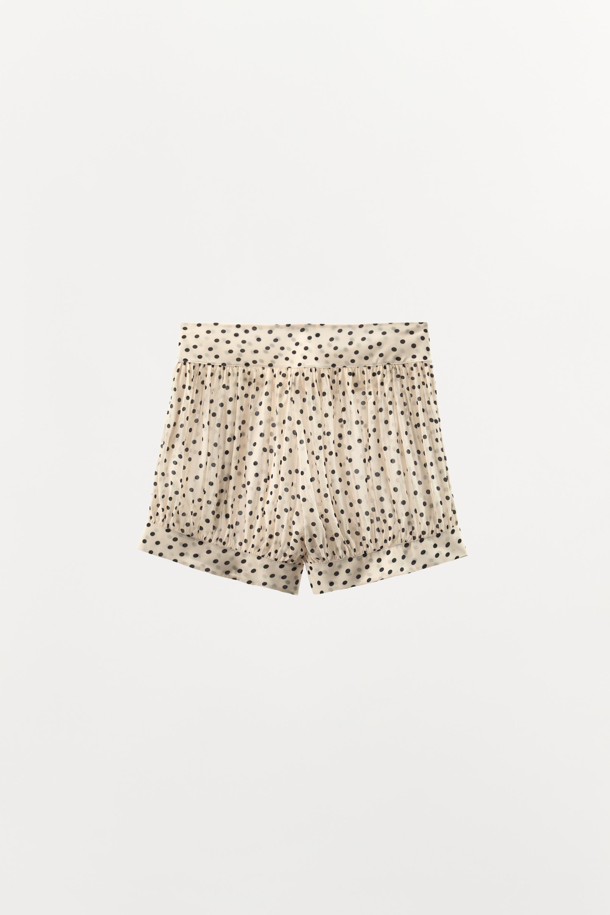 POLKA DOT PRINT BLOOMER SHORTS