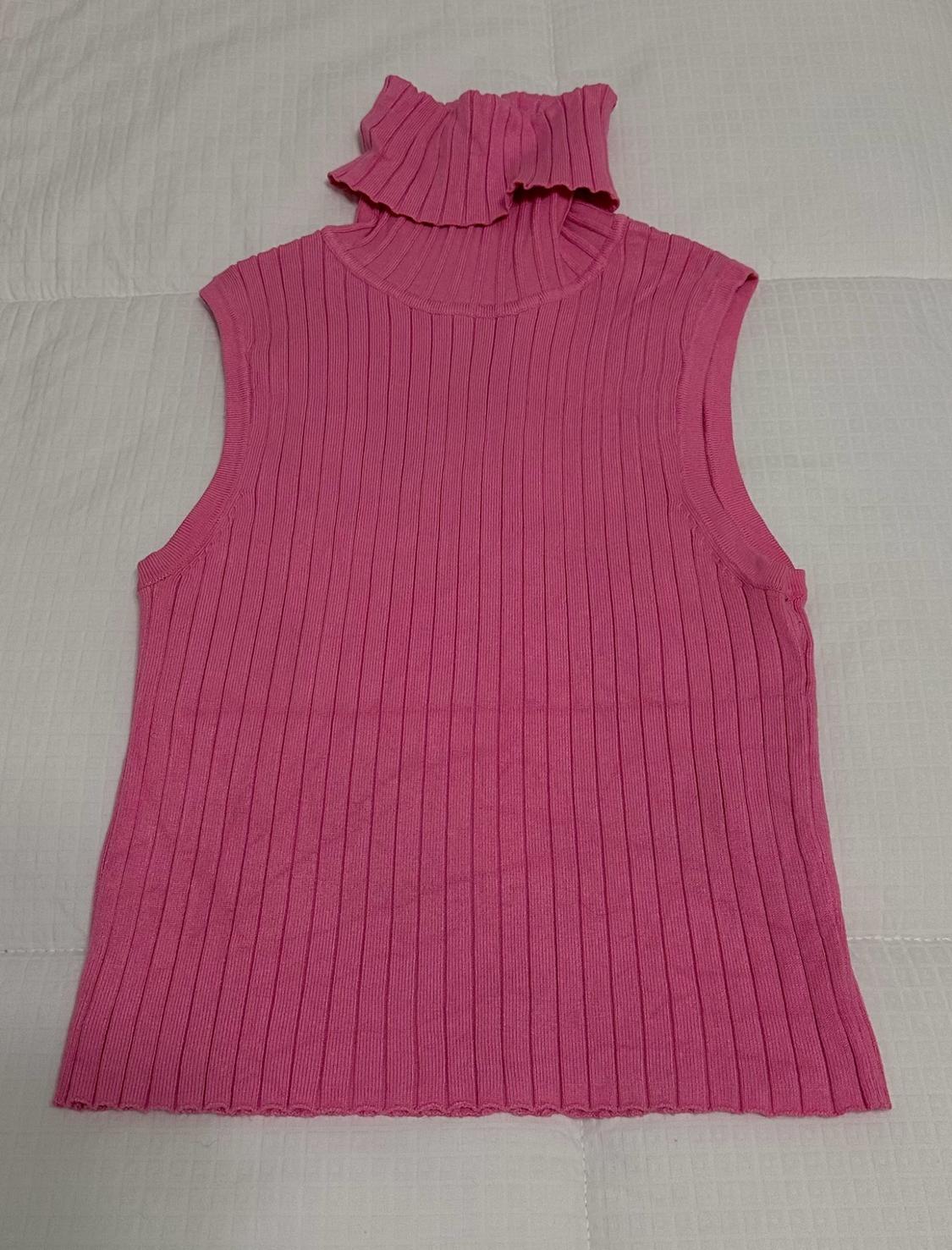 BASIC RIBBED KNIT TOP - Image 3