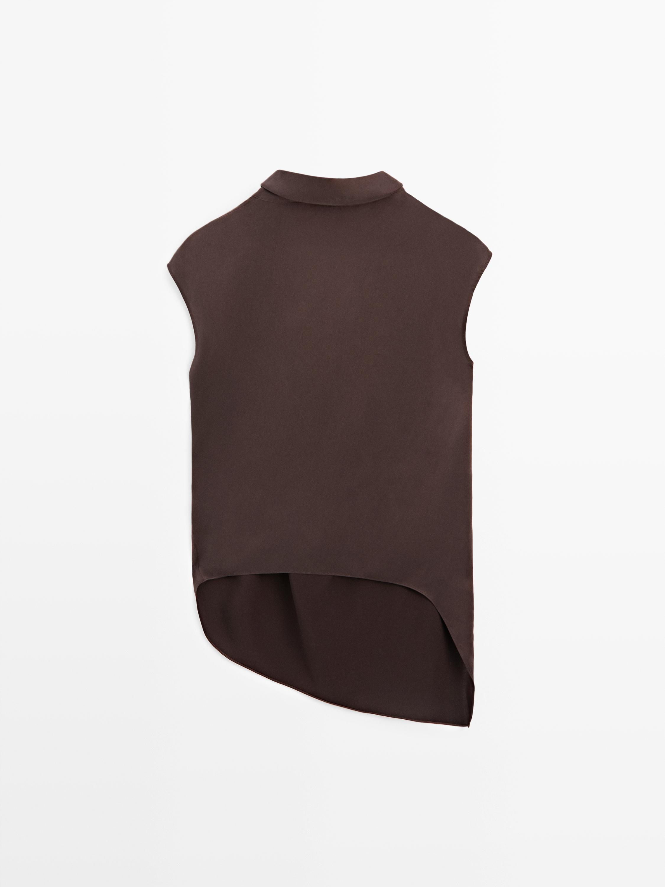 Top asymétrique drapé