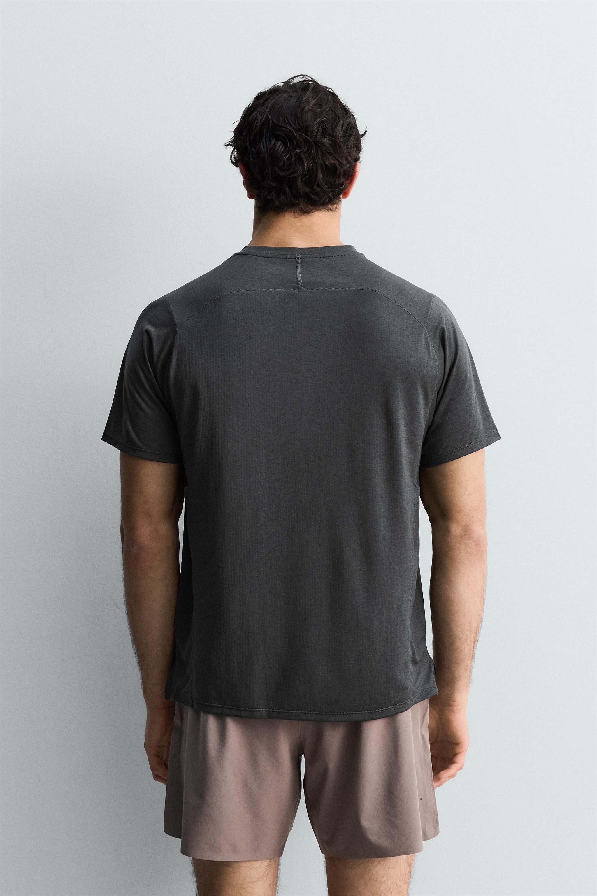 Zara DOKULU TEKNİK T-SHIRT görsel 3