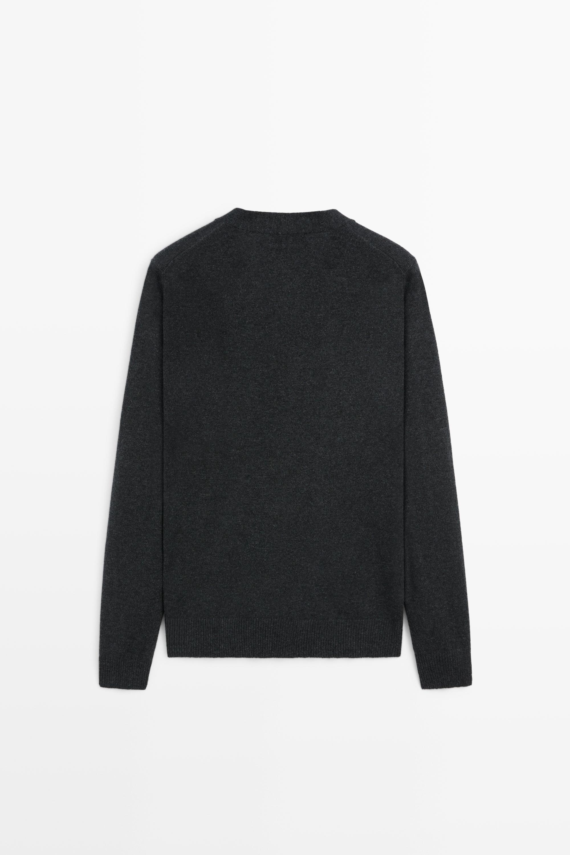 100% cashmere button-up knit cardigan