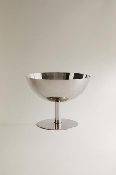 FLACHES SILBERNES EDELSTAHLGLAS - Silber von Zara