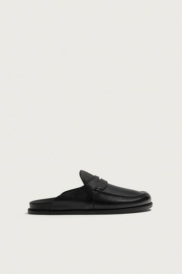 PENNY LEATHER CLOGS - Black by Zara