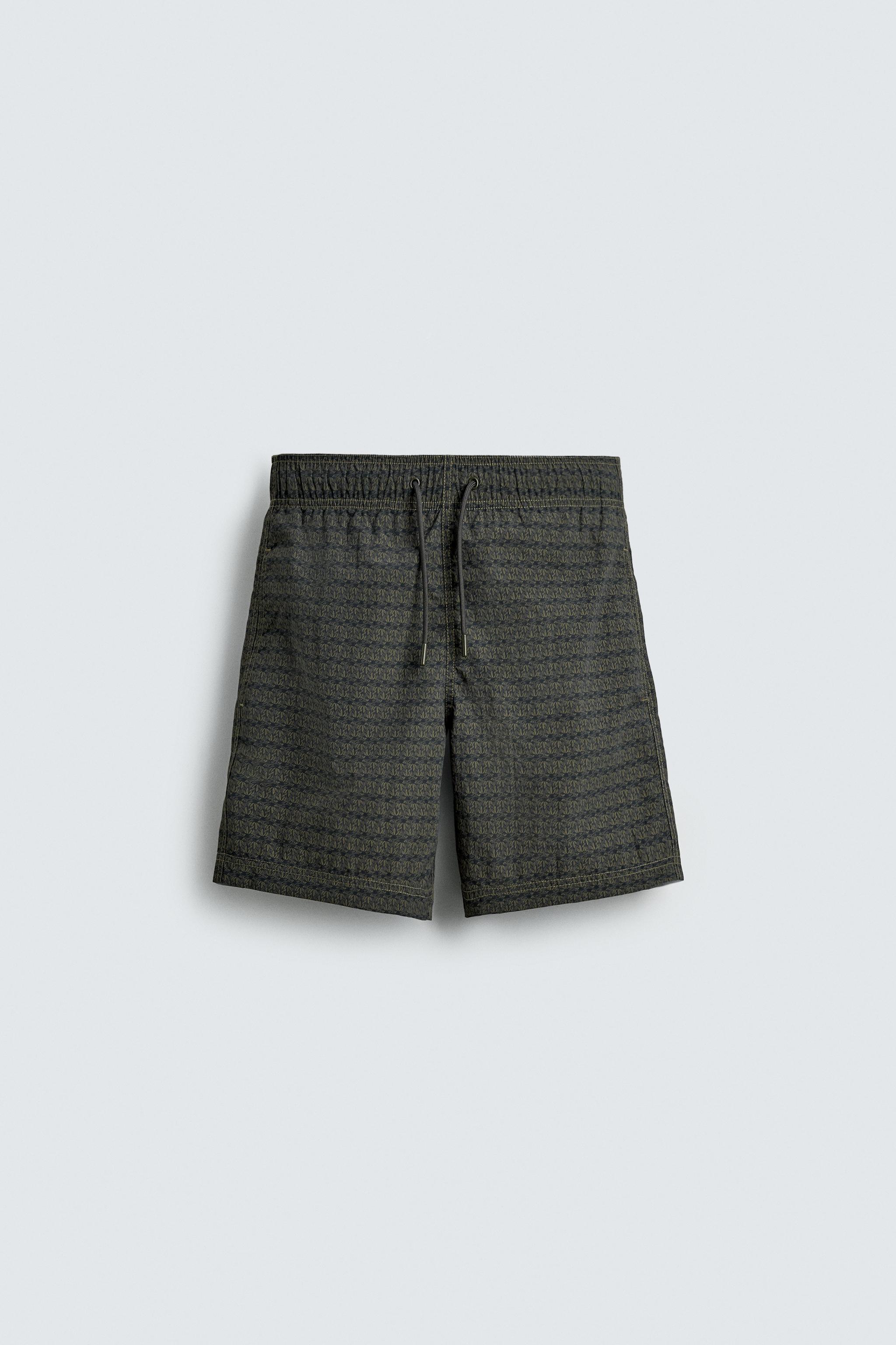 MAILLOT DE BAIN LONG À IMPRIMÉ GÉOMÉTRIQUE