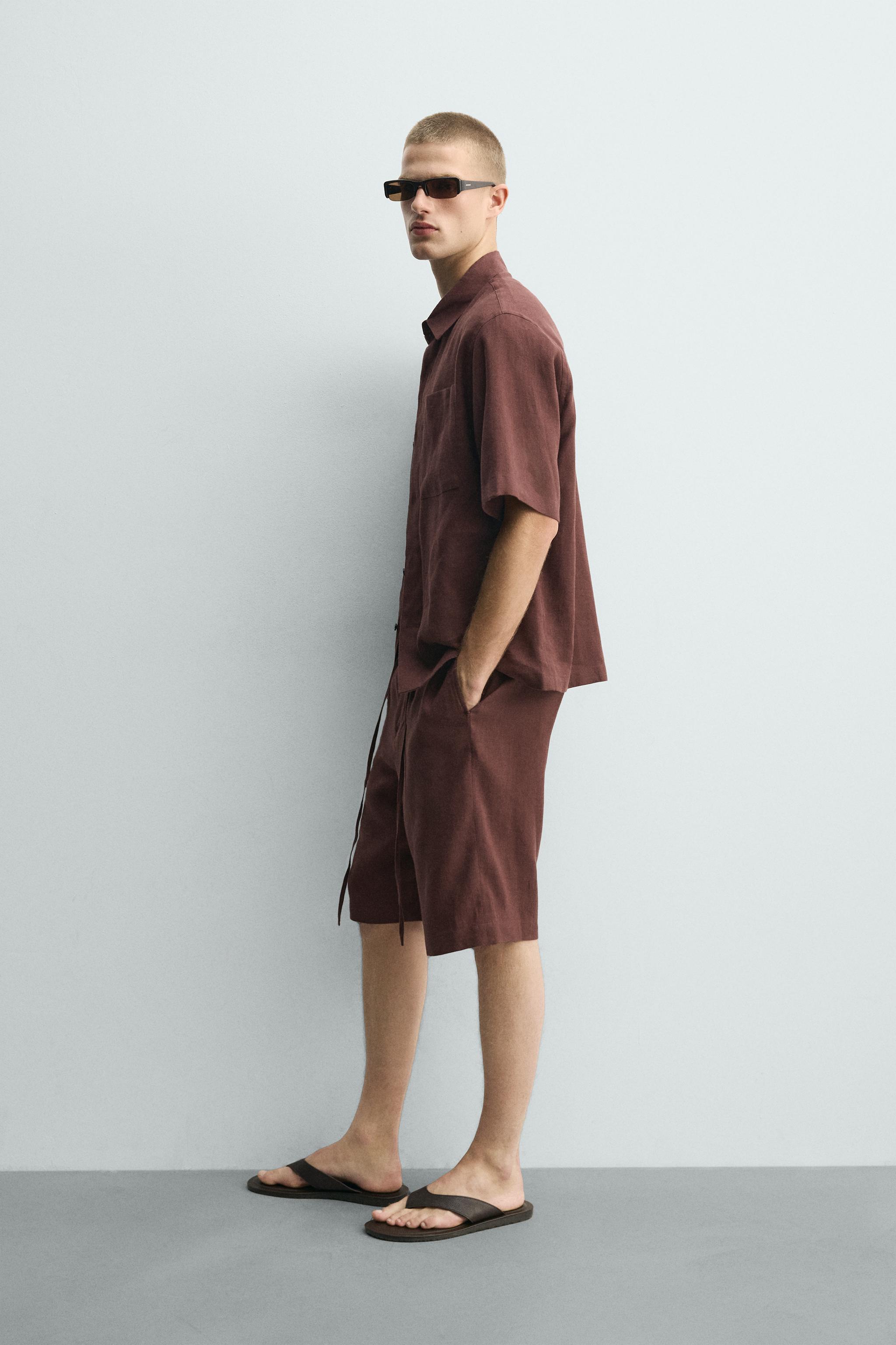 CHEMISE RELAXED FIT EN MÉLANGE DE LIN