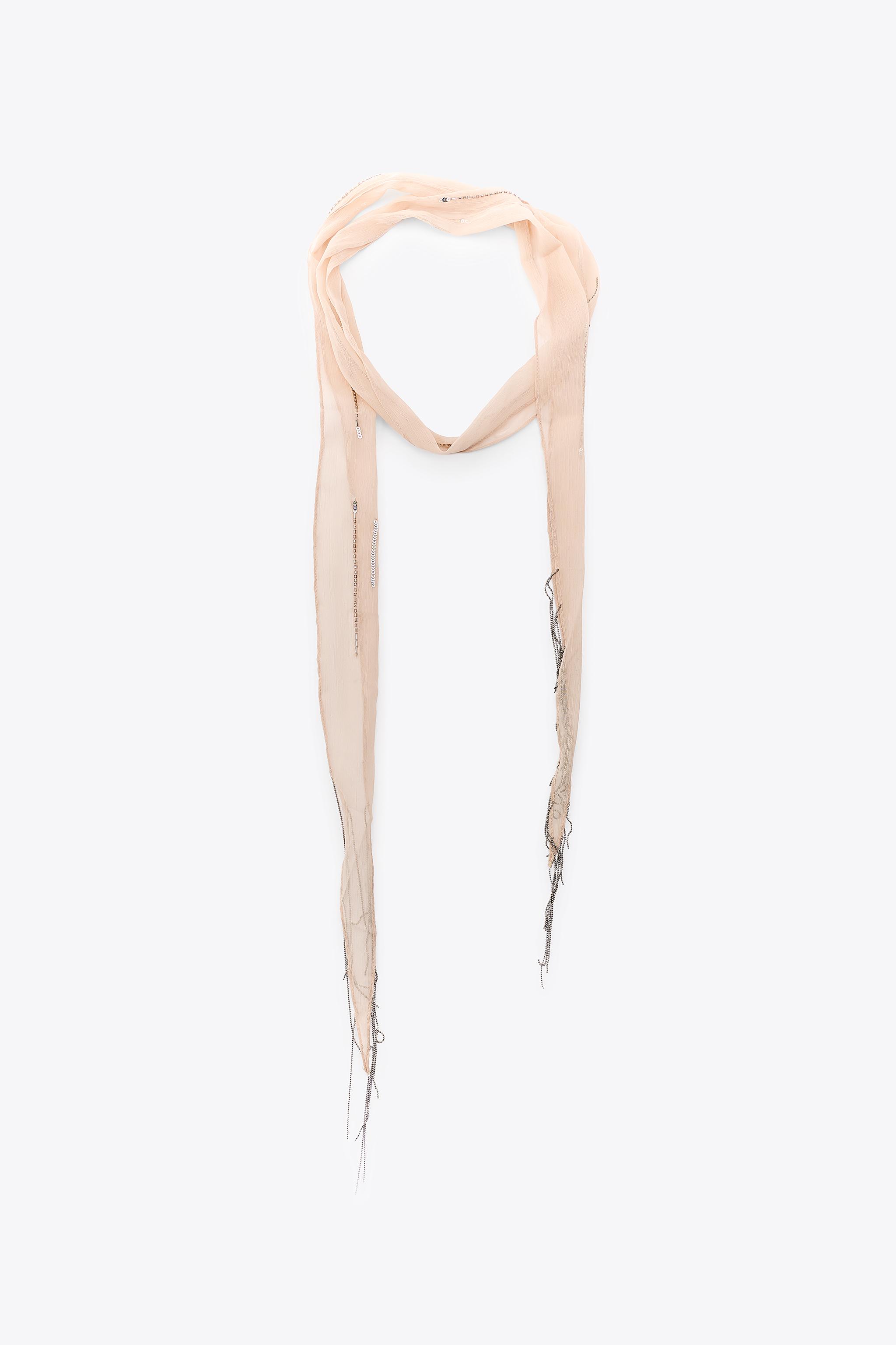 FOULARD FANTAISIE FRANGES