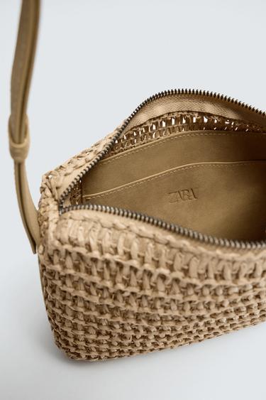 BRAIDED CROSSBODY BAG - Ecru White by Zara - Image 3