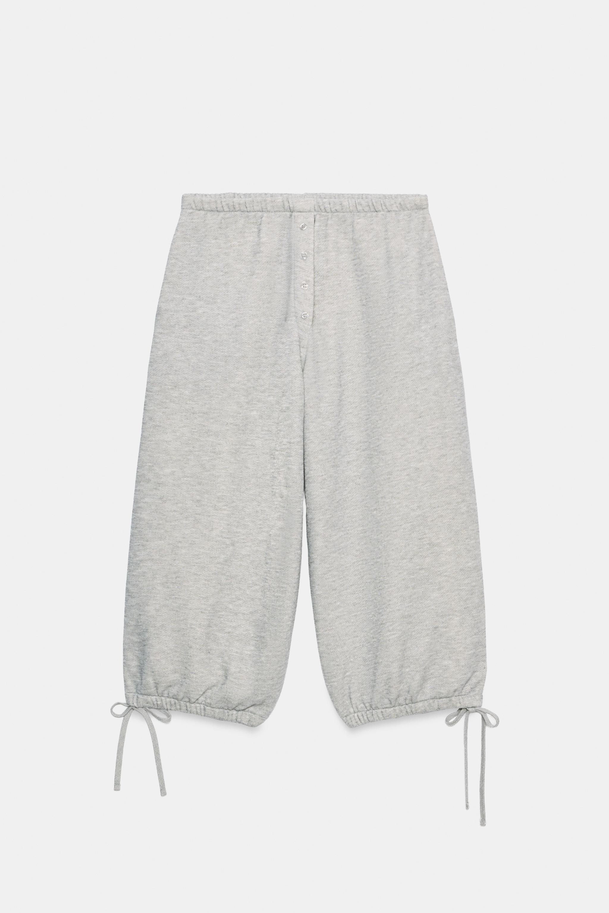 SWEATSHIRT CAPRI PARACHUTE PANTS