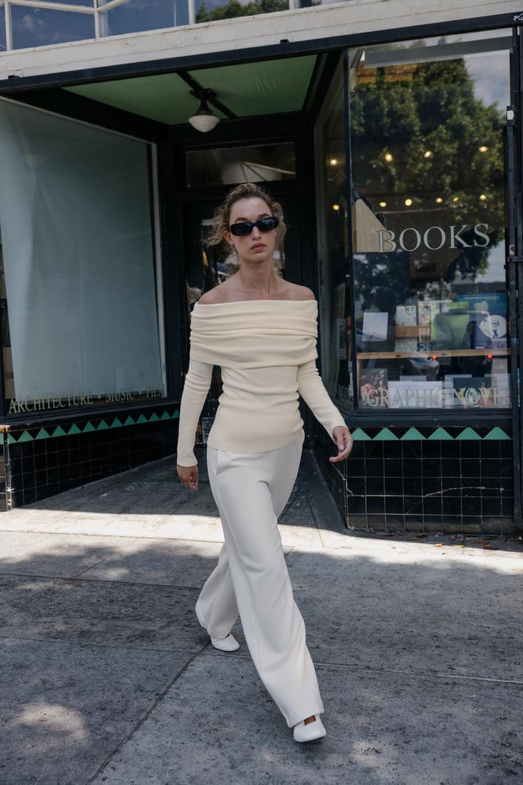 Off Shoulder Pullover Spalle Scoperte Zara Off The Shoulder Zara