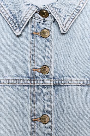 BLOUSON EN DENIM Z1975 - Bleu clair de Zara - Image 9
