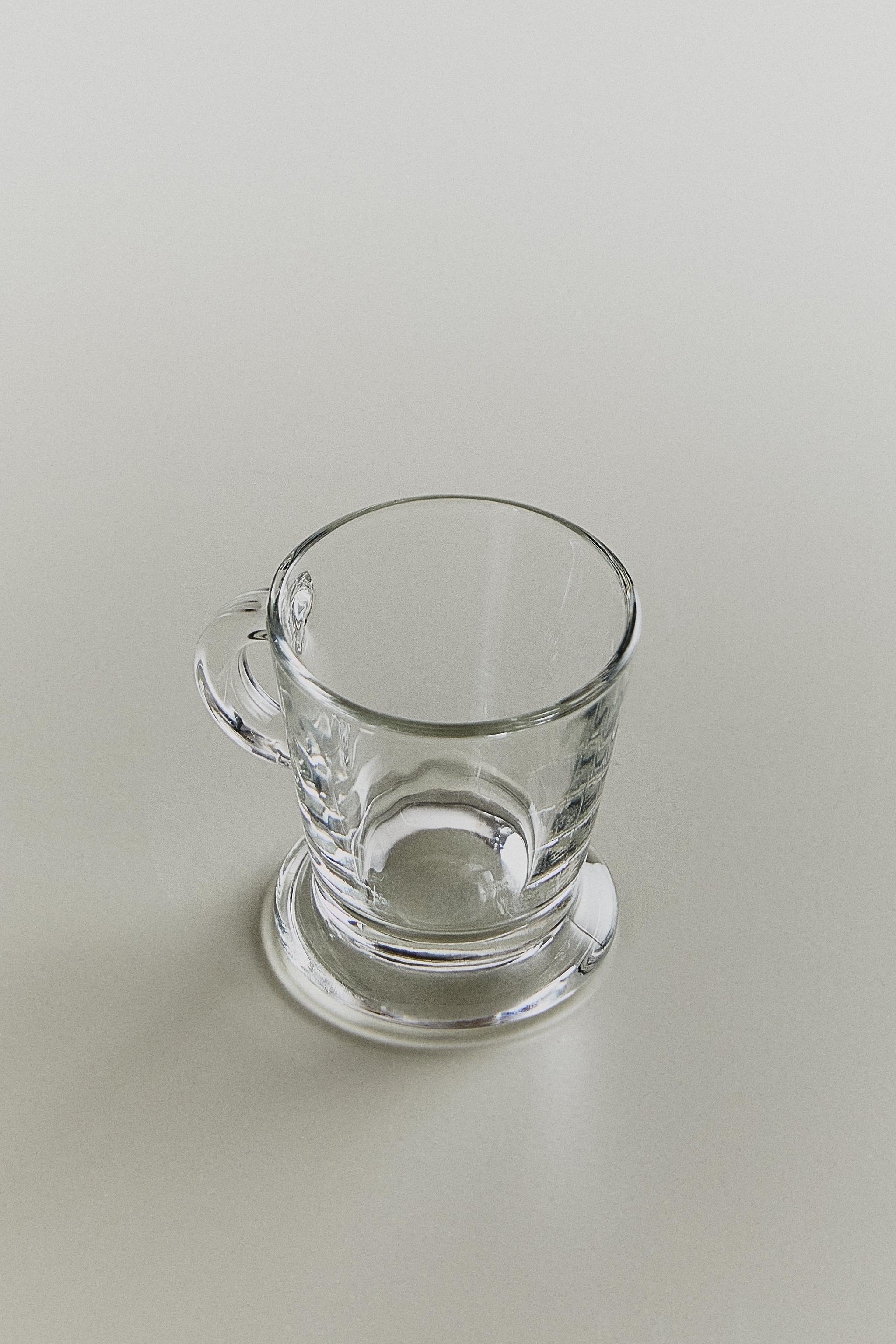 TRANSPARENT GLASS ESPRESSO CUP — Transparent