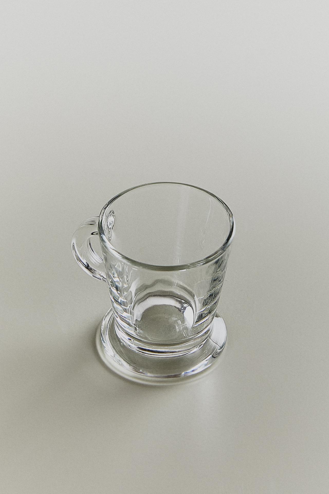 TRANSPARENT GLASS ESPRESSO CUP — Transparent