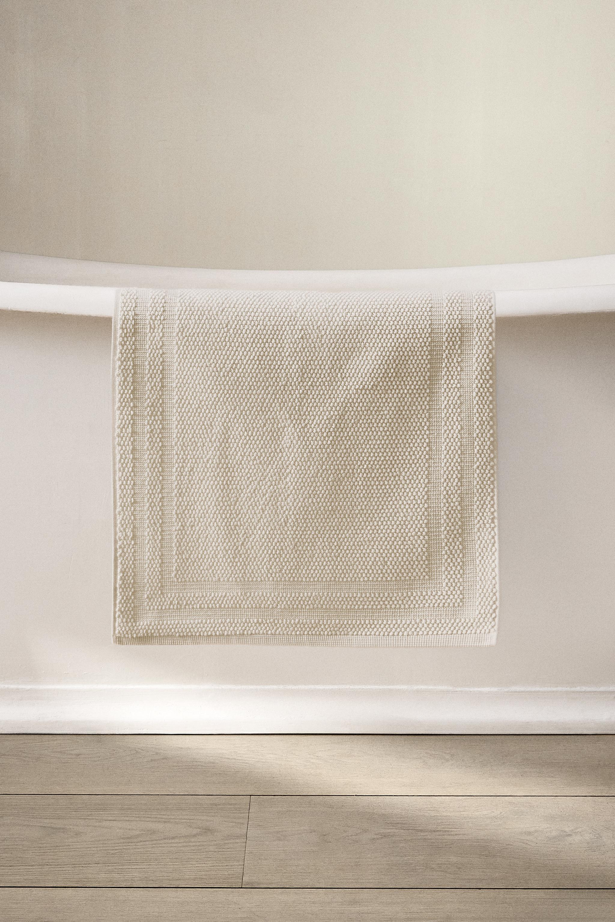 COTTON BATH MAT — Ivory