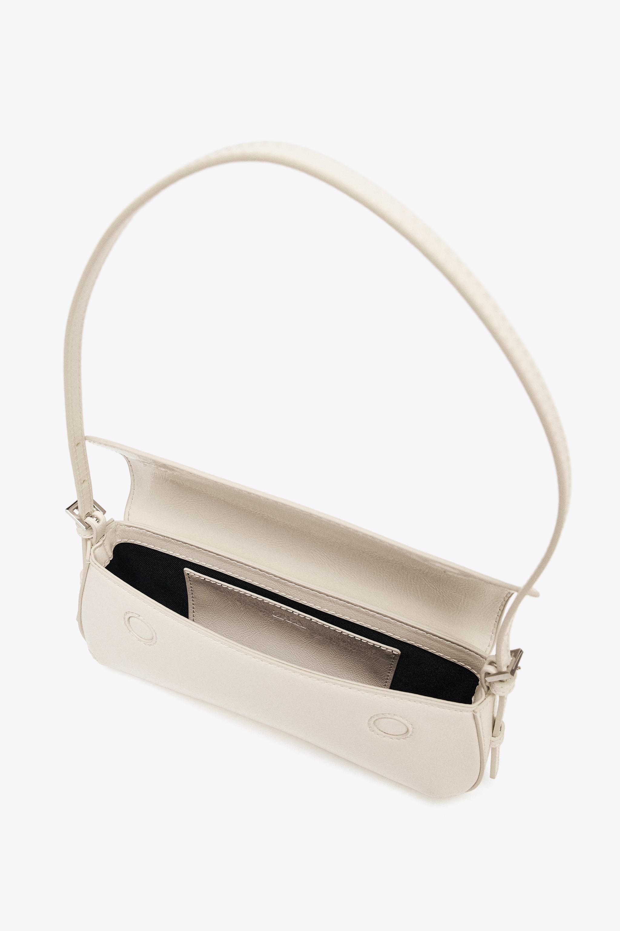 FLAP SHOULDER BAG - white | ZARA United States