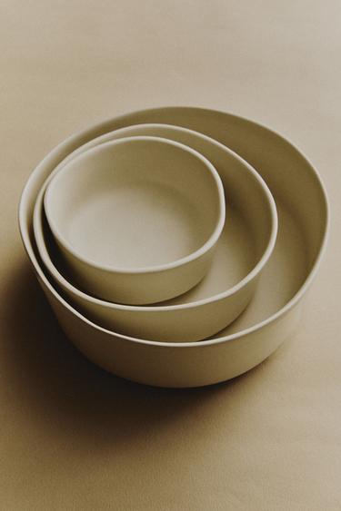 COMEDOURO DE GRÊS PARA ANIMAIS DE ESTIMAÇÃO - Bege-claro da Zara