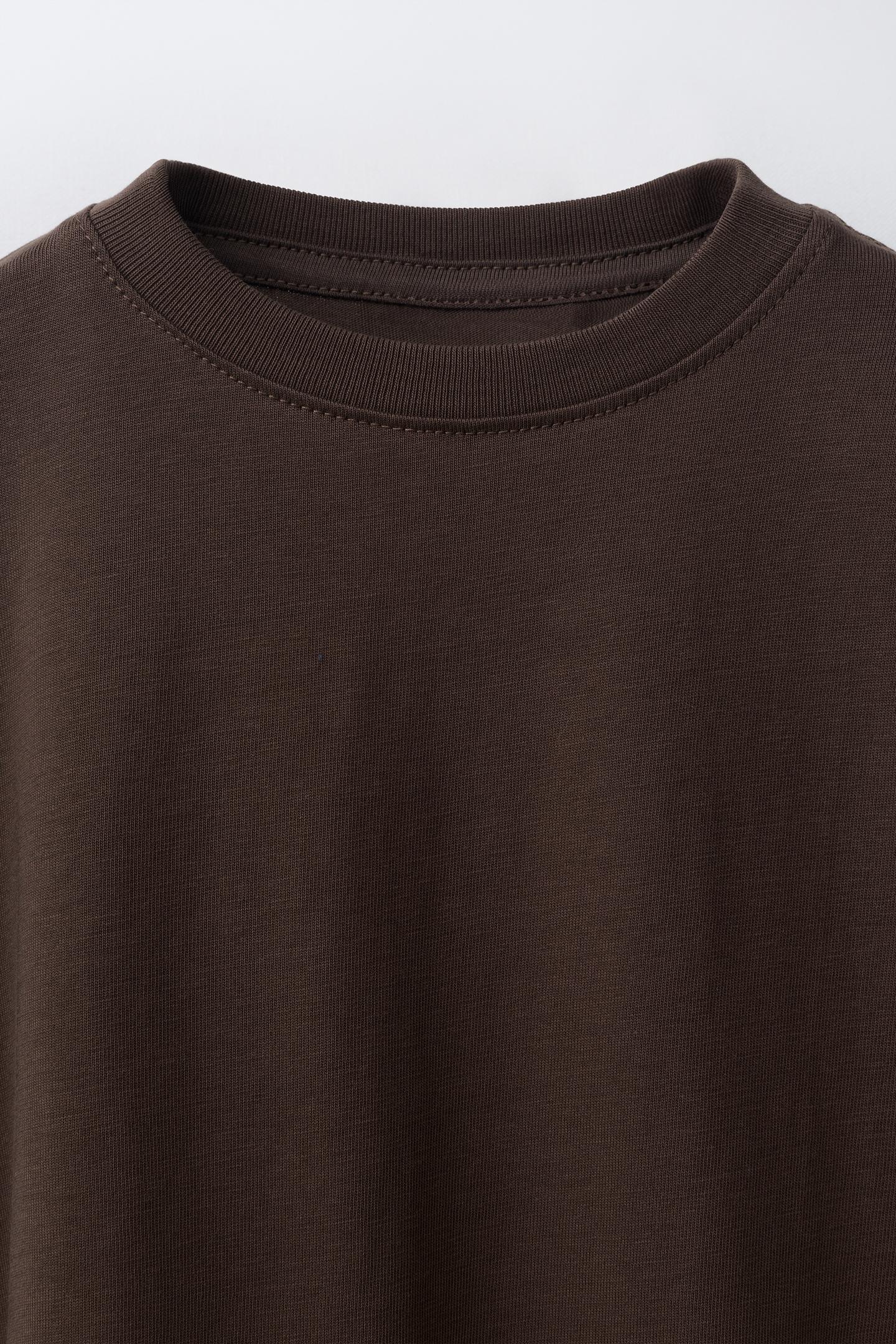 Детские футболки Zara 3-PACK Long-Sleeve Striped and Solid T-SHIRTS, цвет: Синий — фото 4