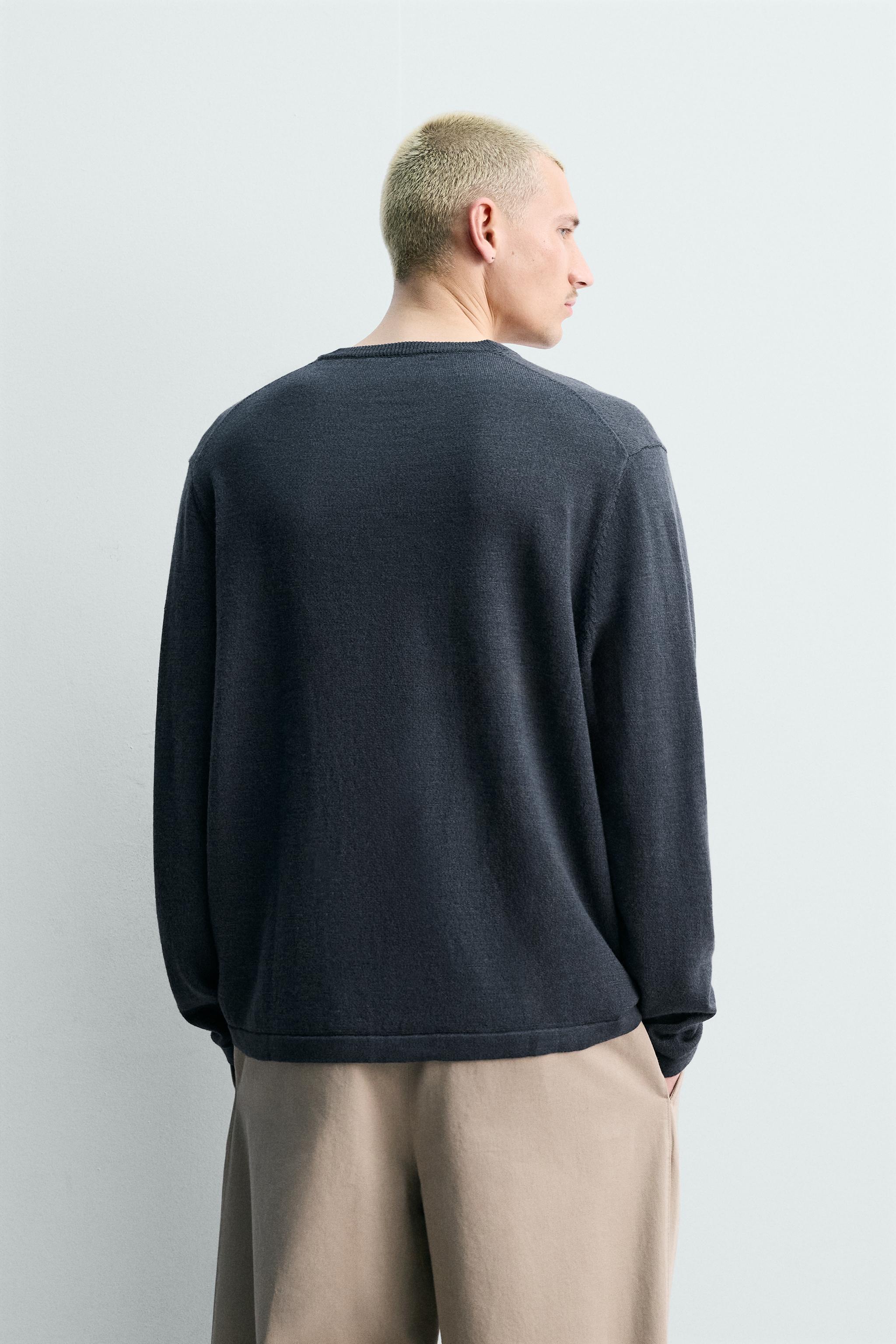 PULL COL TUNISIEN LIN - LAINE