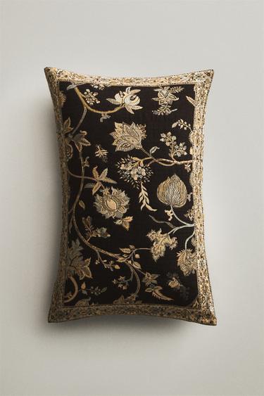 HOUSSE DE COUSSIN JACQUARD - Marron de Zara - Image 5