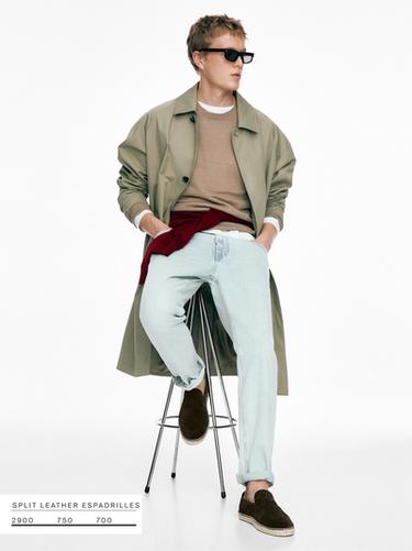 Alpargata antifaz serraje - Marrón de Zara