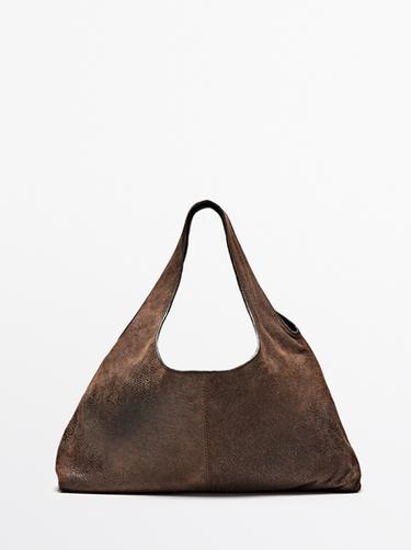 Zara Medium nappa leather bag - Brown - Image 0