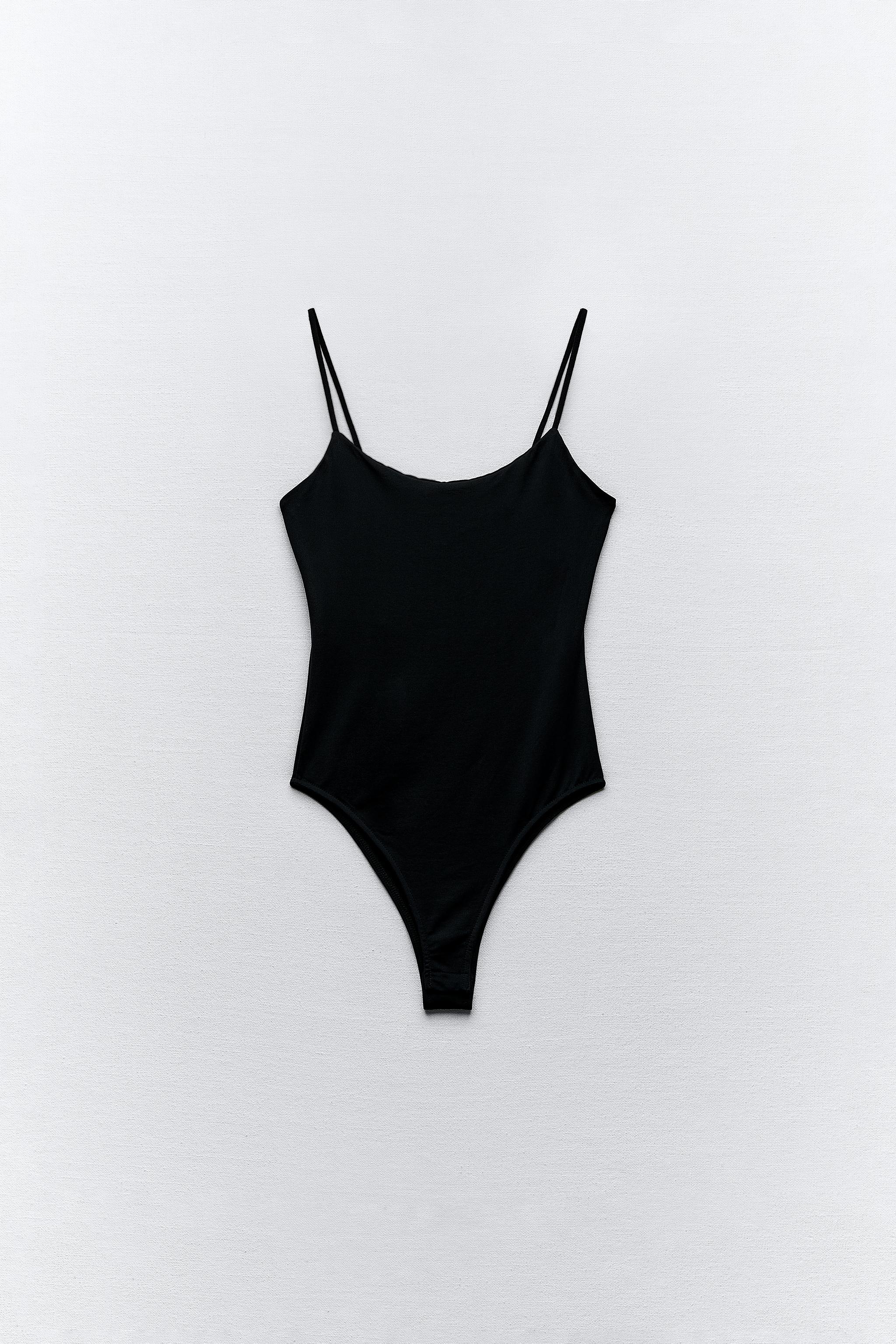 【値下】 Ami Black stretch nylon swimsuit Skims Zipped High-neck Recycled Stretch-nylon Swimsuit X in
