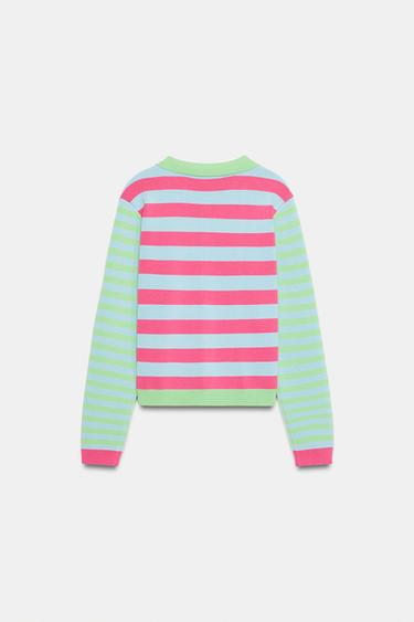 STRIPED KNIT CARDIGAN - striped by Zara - Image 6