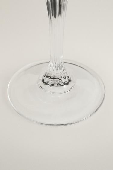 VERRE À VIN CRISTALLIN RELIEF - Transparent de Zara - Image 3