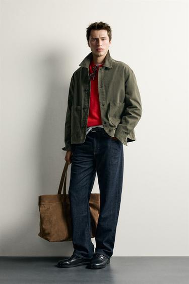 Zara NATKOŠULJA RELAXED FIT SA DŽEPOVIMA – Kaki – Slika 0