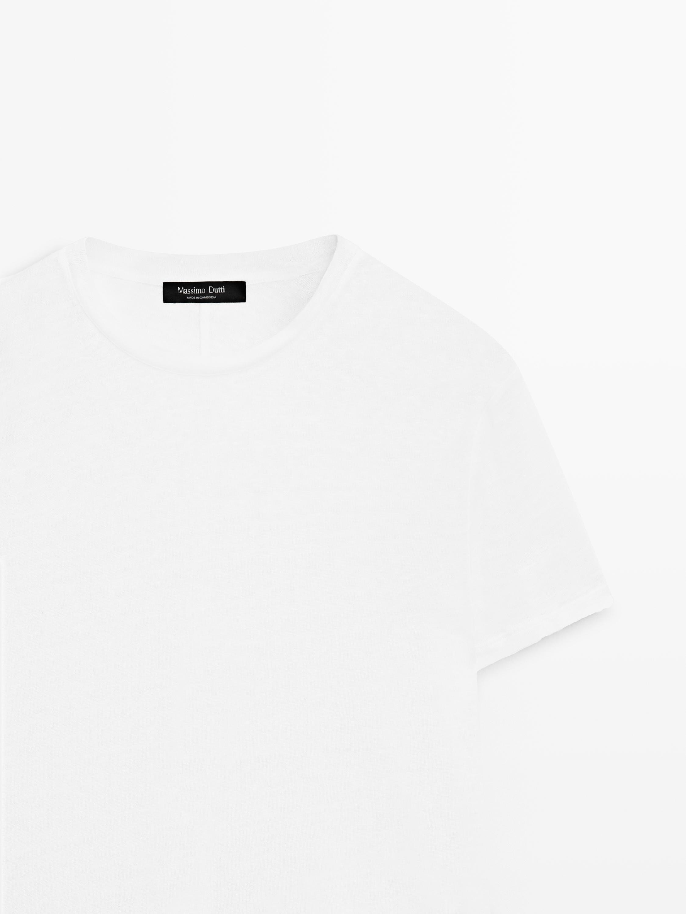 T-shirt manches courtes lin