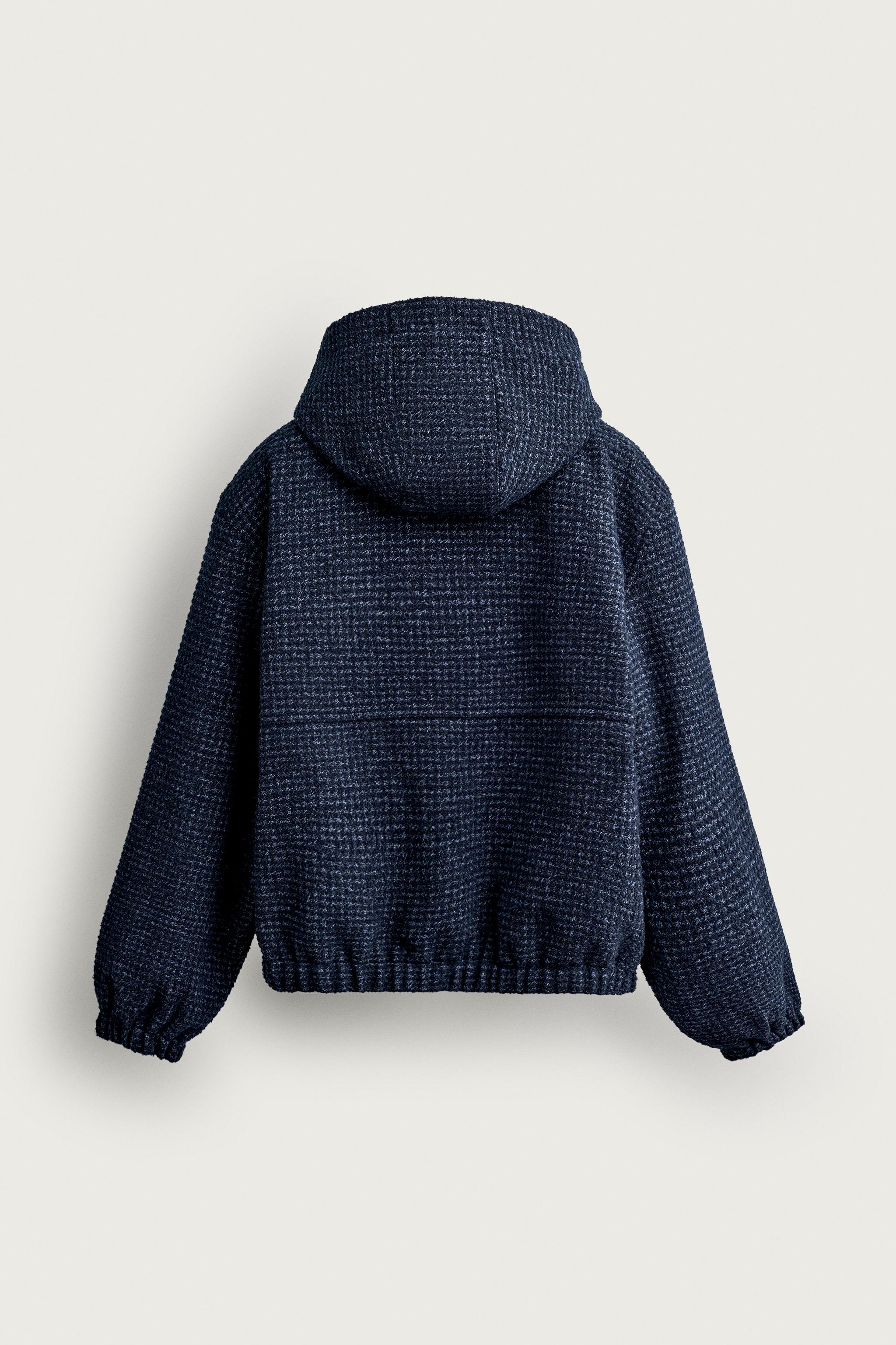 BLOUSON MATELASSÉ CARREAUX CAPUCHE