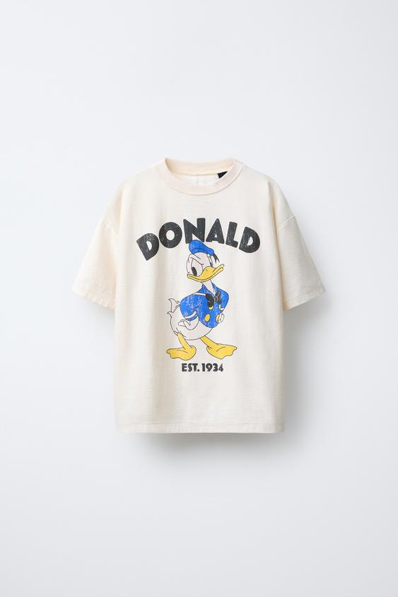 ドナルドダック ©DISNEY Tシャツ - エクリュ | ZARA Japan / 日本
